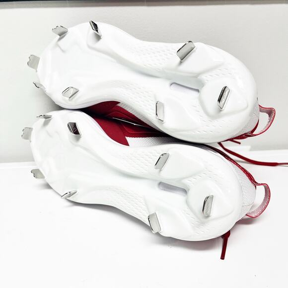 NEW Adidas Icon 7 Mid-Cut Baseball Cleats Shoes Red Mens Size 7